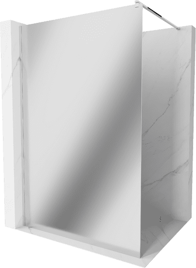 Mexen Kioto sprchová zástena 120x200 cm 8 mm, chrómový profil, sklo efekt zrkadla, 800-120-101-01-50