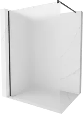 Mexen Kioto sprchová zástena 110x200 cm 8 mm, čierny profil, sklo efekt námrázy, 800-110-101-70-30