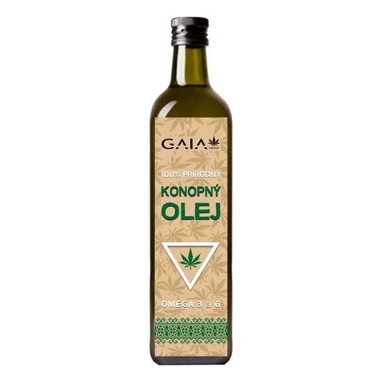 GaiaHemp Konopný olej 100% prírodný 500ml