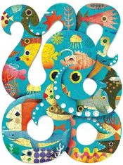 Djeco Obrysové puzzle Chobotnica 350 dielikov