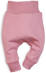 Nini dievčenské tepláky z organickej bavlny ABN-3194 ružové 68