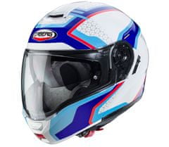 Caberg Helma na moto Levo Sonar white/blue/light blue/red vel. M