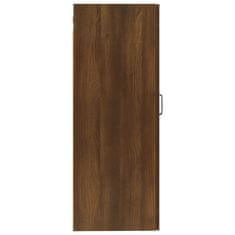 Vidaxl Závesná skrinka hnedý dub 35x34x90 cm spracované drevo