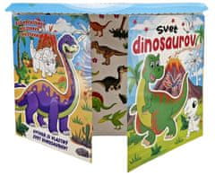 Svet dinosaurov omaľovánka s nálepkami