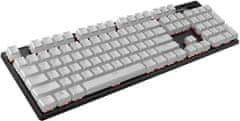 HyperX vyměnitelné klávesy Pudding PBT, 104 kláves, bílé, US