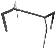 STEMA Kovový nastaviteľný rám stola NY-HF05RA, pre domácnosť a kanceláriu, 104-144x68x72,5 cm, čierna