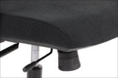 STEMA Ergonomická otočná stolička pre domácnosť a kanceláriu HAGER, posuvné sedadlo, synchrónny mechanizmus, farba čierna
