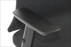 STEMA Ergonomická otočná stolička TONO, pochrómovaná základňa, posuvné sedadlo, synchrónny mechanizmus, farba čierna