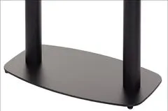 STEMA Dvojitá kovová podnož pre stôl SH-3052/B, nastaviteľné nožičky, 70x40x73 cm, vhodné do domácnosti, kancelárie, hotela a reštaurácie, čierna