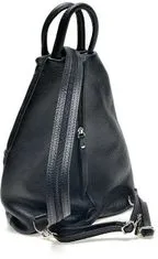 Carla Ferreri Dámsky kožený batoh CF1625 Nero