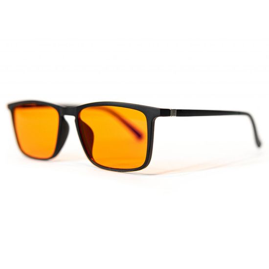 UVtech SLEEP-3R štýlové okuliare proti modrému a zelenému svetlu - oranžové 2629