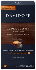 Davidoff Espresso 57 Ristretto pro kávovary Nespresso, 100 ks