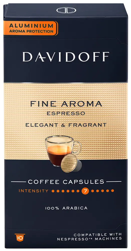 Davidoff Fine Aroma Espresso pro kávovary Nespresso, 100 ks