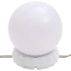 Vidaxl Toaletný stolík s LED sivý dub sonoma 86,5x35x136 cm