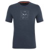 tričko SALEWA Pure Box Dry M T-Shirt Onyx Melange 52