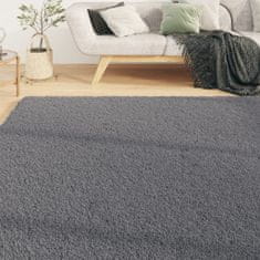Vidaxl Umývateľný koberec mäkký huňatý 120x170 cm protišmykový čierny