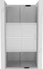 Mexen Sprchové dvere Apia 140cm strieborné