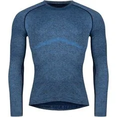 Force Tričko Soft - pánske, dlhé, modré - veľkosť M-L