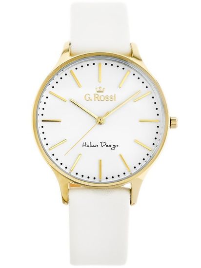 Gino Rossi Dámske analógové hodinky s krabičkou Enol biela