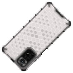 IZMAEL Honeycomb pancierové puzdro so silikónovým rámom pre Xiaomi Redmi Note 11S/Redmi Note 11 - Čierna KP18583