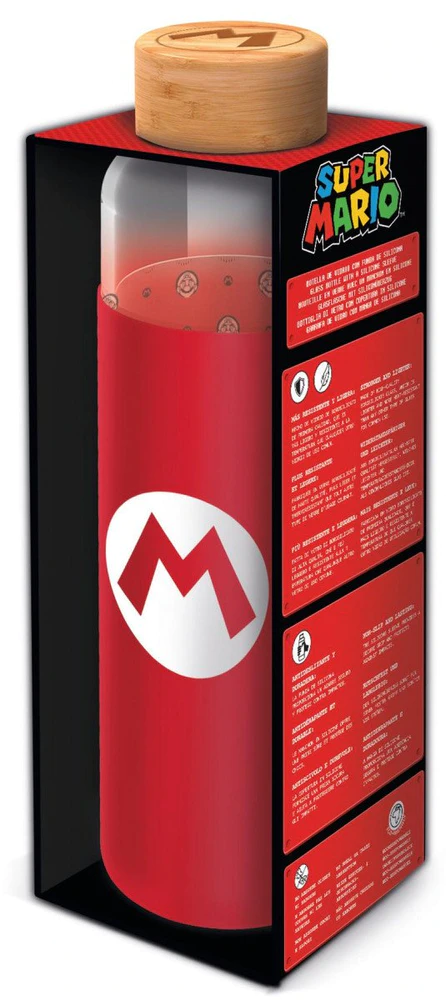 Epee Sklenená fľaša s návlekom - Super Mario 585 ml
