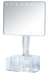 Wenko Kozmetické zrkadlo s LED podsvietením a organizérom Trenno