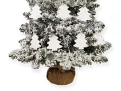 LAALU Ozdobený umelý vianočný stromček ZASNEŽENÝ LES 60 cm s LED OSVETLENÍM V KVETINÁČI