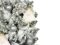 LAALU Ozdobený umelý vianočný stromček ANJELÍČEK 60 cm s LED OSVETLENÍM V KVETINÁČI