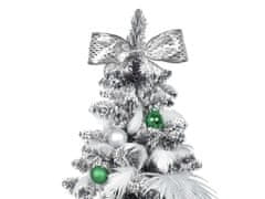 LAALU Sada vianočných ozdôb 41 ks v boxe POLÁRNA ZELENÁ na vianočné stromčeky do 100 cm