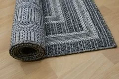 Ayyildiz Kusový koberec Yukon 5649Z Antracite Dark Grey – na von aj na doma 120x170