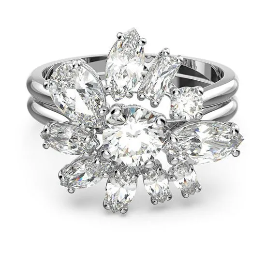 Swarovski Trblietavý prsteň s kryštálmi Gema 564466