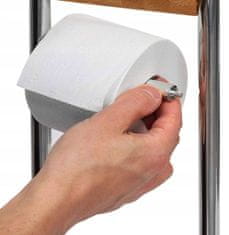 Tutumi Bambusový stojan na toaletný papier a štetku 390228