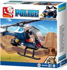 Sluban Polícia 4into1 M38-B0638B Helikoptéra