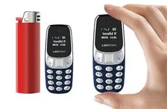 CoolCeny Miniatúrny mobilní telefón L8STAR - Najmenší na svete - Sivá