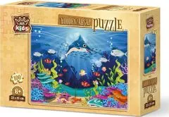 Art puzzle Drevené puzzle Podvodný zhon 100 dielikov