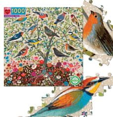 eeBoo Štvorcové puzzle Strom spevavých vtákov 1000 dielikov
