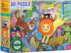 eeBoo Puzzle Veľké mačky 20 dielikov