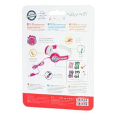 BuddyPhones Discover - detské drôtové slúchadlá, ružové