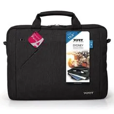 Port Designs SYDNEY Toploading taška na 15,6'' notebook a 10,1'' tabliet, čierna
