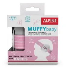 ALPINE Hearing Muffy Baby - detské izolačné slúchadlá RUŽOVÁ