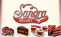 Sandra Velvet zmes na výrobu liatych hmôt s červenou farbou (0,5 kg) 5215