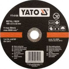 YATO Kovová čepeľ 125 x 22 x 1,2 mm INOX