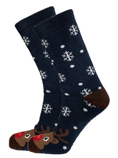 Star Socks Ponožky Noel tmavo modré