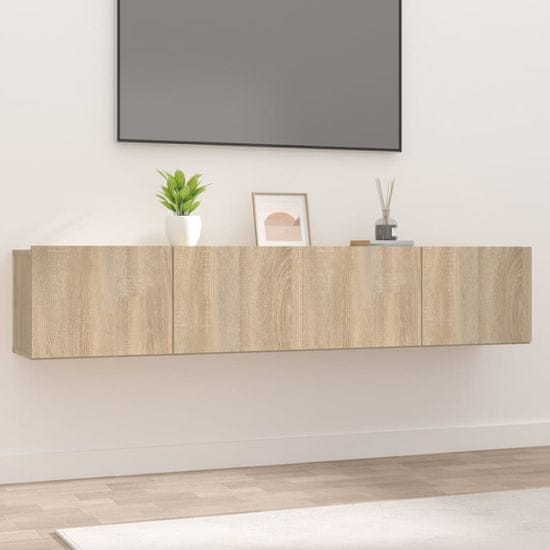 Vidaxl TV stolíky 2 ks dub sonoma 80x30x30 cm spracované drevo