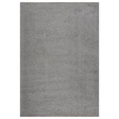 Petromila vidaXL Chlpatý koberec s vysokým vlasom sivý 160x230 cm