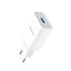DUDAO nabíjačka EU USB 5V / 2,4A QC3.0 Quick Charge 3.0 + kábel micro USB - Biela KP14082