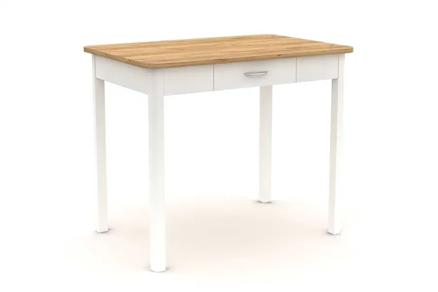 eoshop Jedálenský stôl PATRIK 60×90 S01 (Prevedenie: Biely)