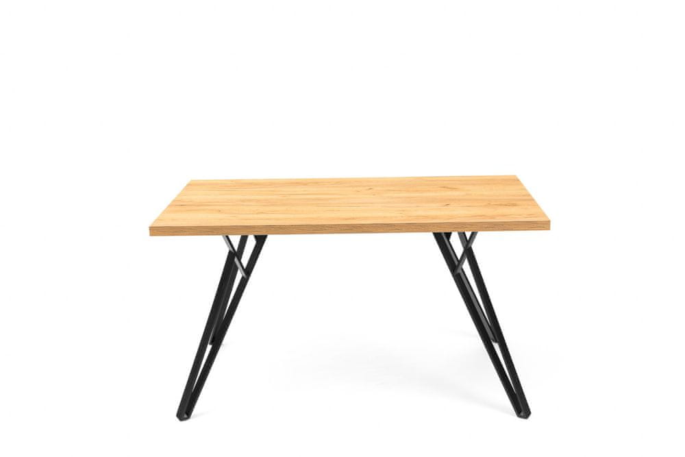 eoshop Jedálenský stôl DINO 140x80 S306 (Prevedenie: Dub halifax hnedý)
