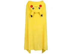 Pokémon Pokemon Pikachu žltá pelerína/deka s kapucňou 120x150cm