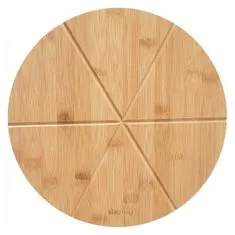 KINGHoff Bambusový podnos na pizzu 35 cm Kh-1565